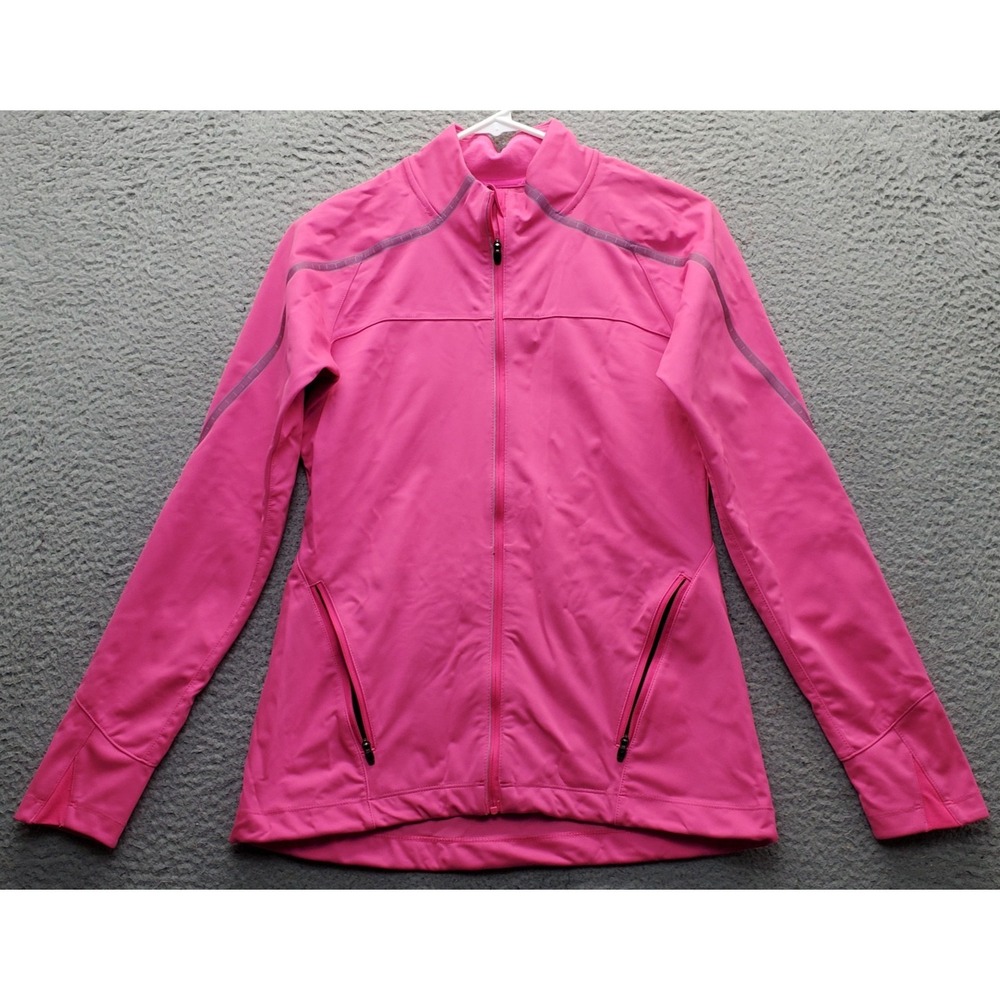 Asics MotionProtect Lite-Show Winter Jacket Womens Small Pink Athletic Full Zip